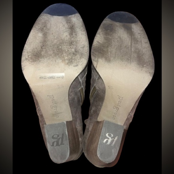 Paul Green Malibu Sliced Zip Bootie Earth Metallic leather, sz 5 1/2 - Picture 5 of 6